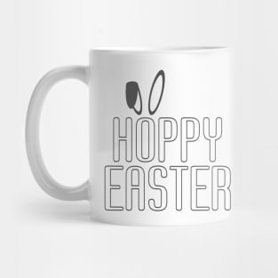 Simple Minimalist Hoppy Easter Pun Typography Mug